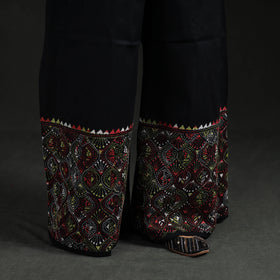 Bengal Kantha Hand Embroidered Cotton Palazzo 70