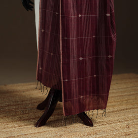 Pure Handloom Cotton Bengal Jamdani Dupatta 17
