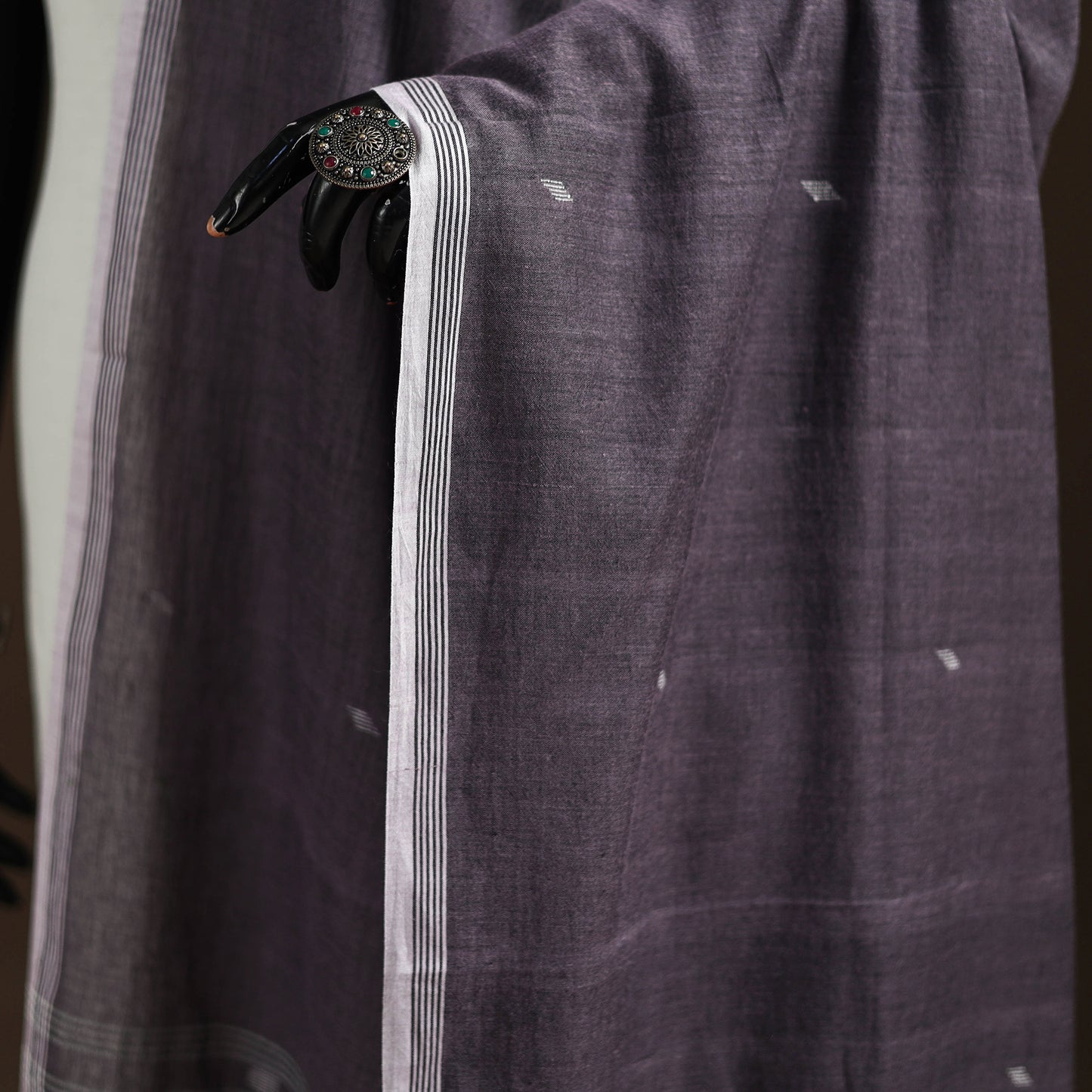 Pure Handloom Cotton Bengal Jamdani Dupatta 18