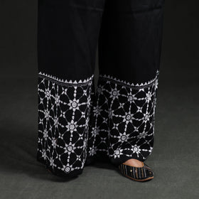 Bengal Kantha Hand Embroidered Cotton Palazzo 71