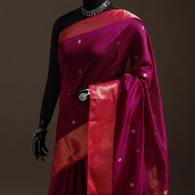 Handloom Buti Maheshwari Saree with Zari Border 45