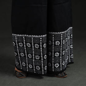 Bengal Kantha Hand Embroidered Cotton Palazzo 72