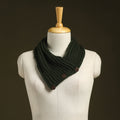 Green - kumaun hand knitted woollen button cowl 38