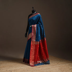 Handloom Buti Maheshwari Saree with Zari Border 42