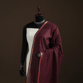 Pure Handloom Cotton Bengal Jamdani Dupatta 23