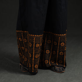 Bengal Kantha Hand Embroidered Cotton Palazzo 75