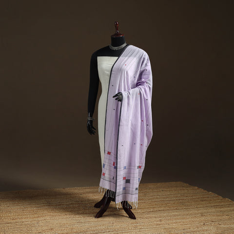 Pure Handloom Cotton Bengal Jamdani Dupatta 24