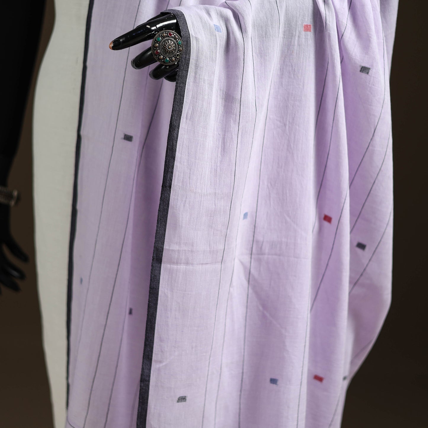 Pure Handloom Cotton Bengal Jamdani Dupatta 24