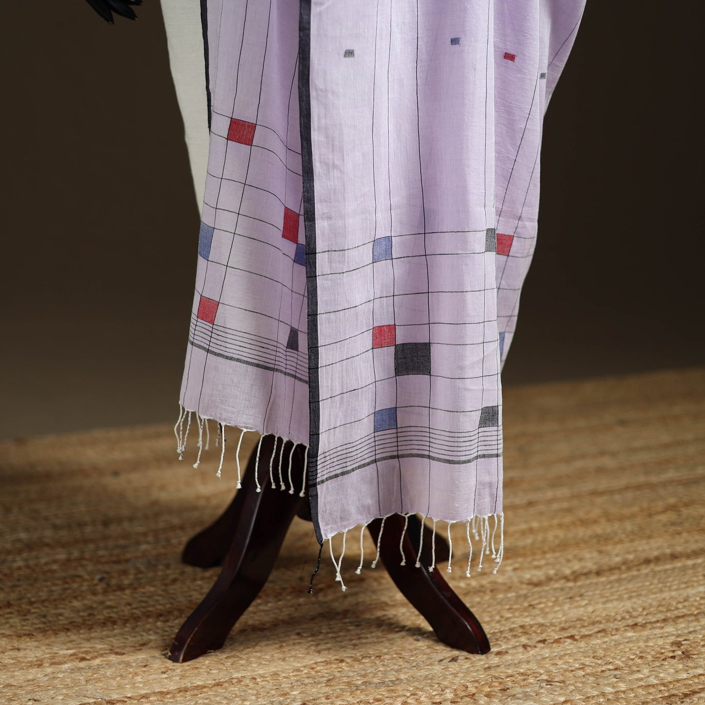 Pure Handloom Cotton Bengal Jamdani Dupatta 24