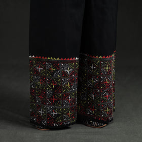 Bengal Kantha Hand Embroidered Cotton Palazzo 76