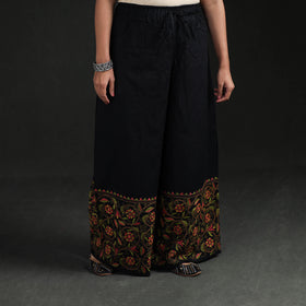 Bengal Kantha Hand Embroidered Cotton Palazzo 77