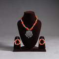 Thread Beads Handmade German Silver Necklace Set 05