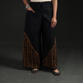 Bengal Kantha Hand Embroidered Cotton Palazzo 78
