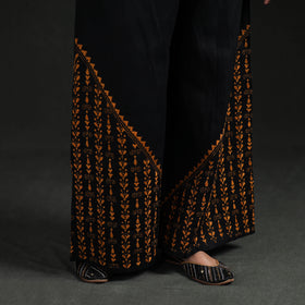 Bengal Kantha Hand Embroidered Cotton Palazzo 78