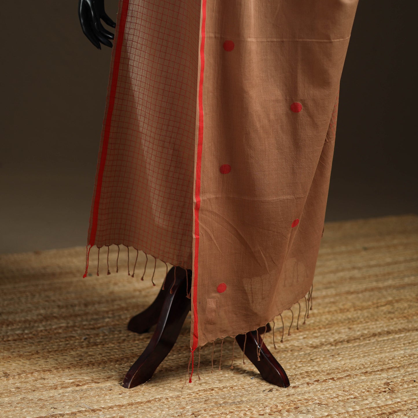 Pure Handloom Cotton Bengal Jamdani Dupatta 27