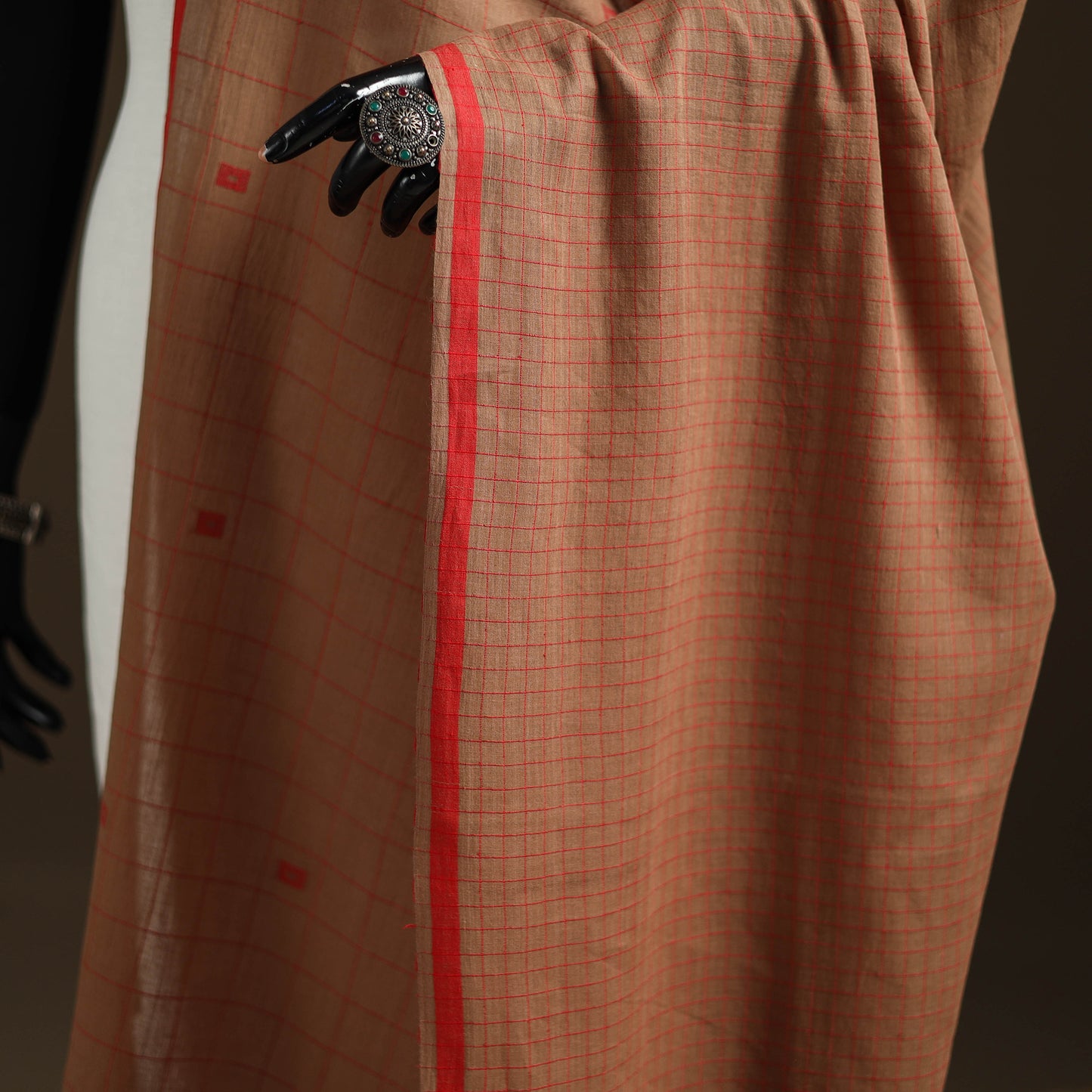Pure Handloom Cotton Bengal Jamdani Dupatta 28