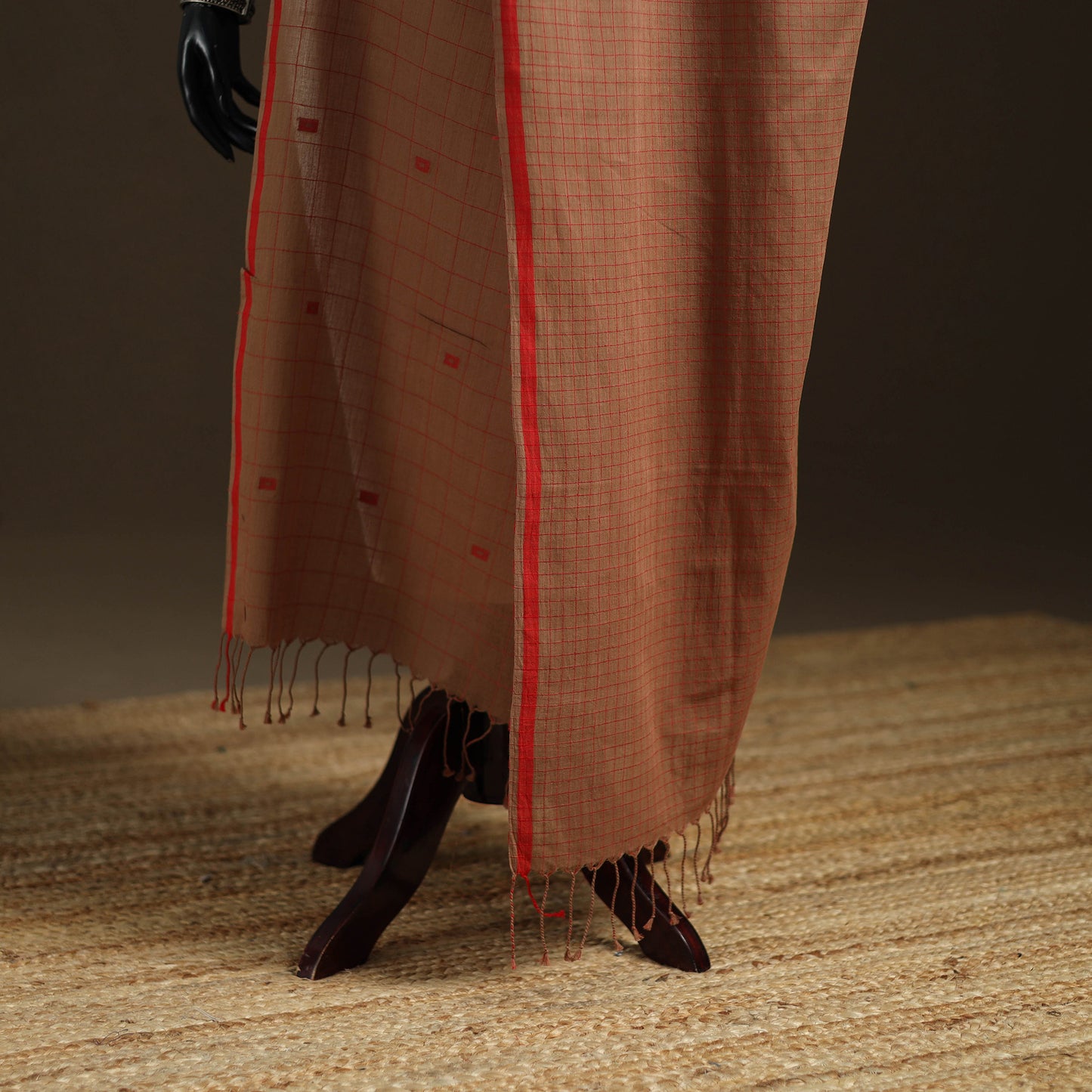Pure Handloom Cotton Bengal Jamdani Dupatta 28