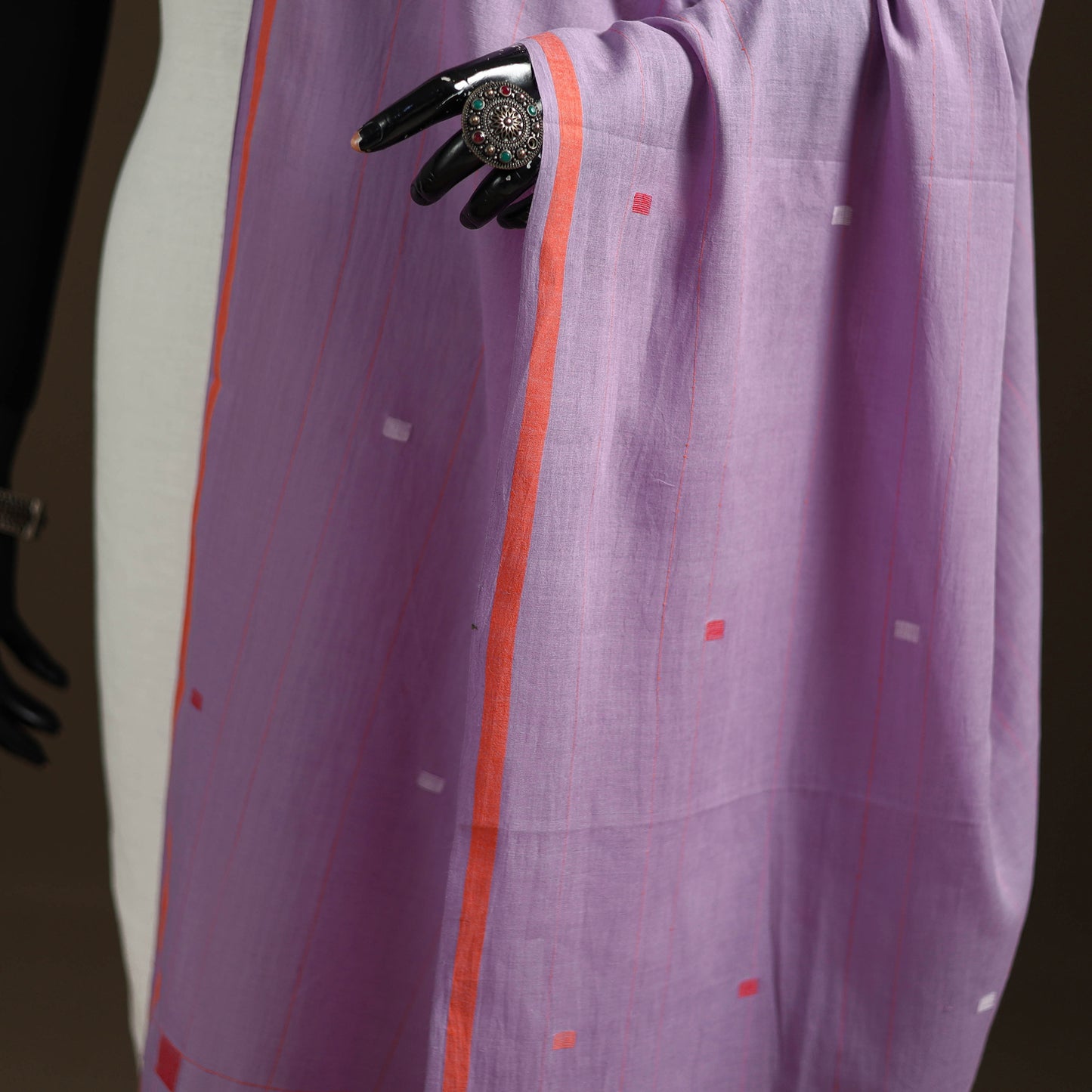 Pure Handloom Cotton Bengal Jamdani Dupatta 29