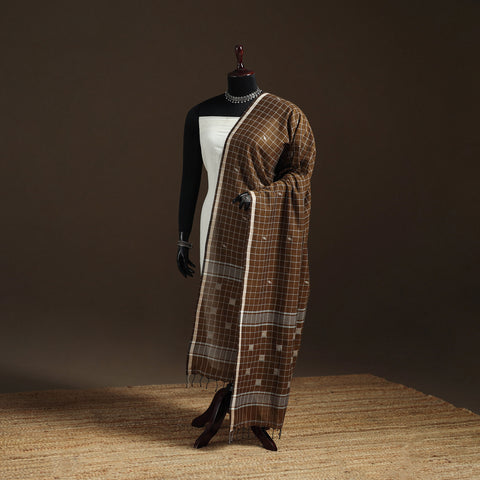 Pure Handloom Cotton Bengal Jamdani Dupatta 32