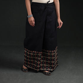 Bengal Kantha Hand Embroidered Cotton Palazzo 81