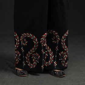 Bengal Kantha Hand Embroidered Cotton Palazzo 83