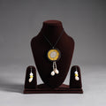 Buy Handmade Fabart Shell Work Necklace Set