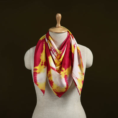 Multicolor - Shibori Tie-Dye Pure Mul Cotton Scarf 02