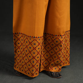 Bengal Kantha Hand Embroidered Cotton Palazzo 01