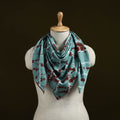 Green - Shibori Tie-Dye Pure Mul Cotton Scarf 04