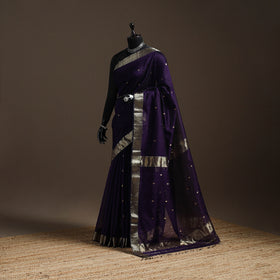 Handloom Maheshwari Saree with Zari Border 32