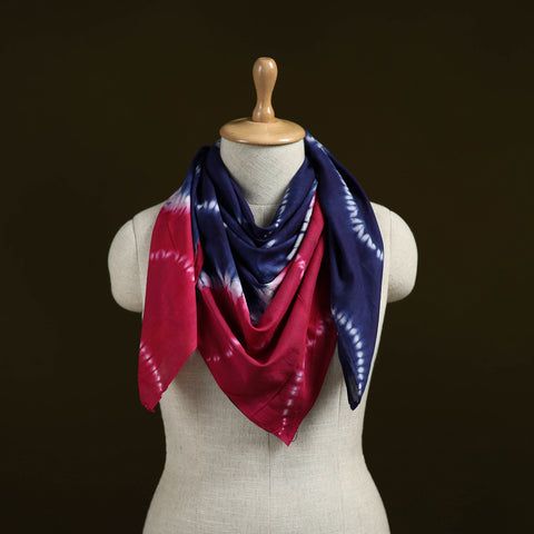 Multicolor - Shibori Tie-Dye Pure Mul Cotton Scarf 06