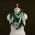 Green - Shibori Tie-Dye Pure Mul Cotton Scarf 13