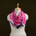 Pink - Shibori Tie-Dye Pure Mul Cotton Scarf 14