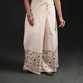 Bengal Kantha Hand Embroidered Cotton Palazzo 03