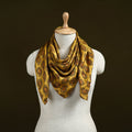 Yellow - Bagh Hand Block Print Modal Silk Scarf 06