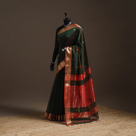 Handloom Buti Maheshwari Saree with Zari Border 26