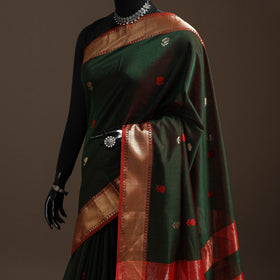 Handloom Buti Maheshwari Saree with Zari Border 26
