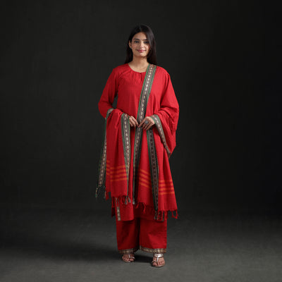 Dharwad Cotton Suit Set with Dupatta for Women 06