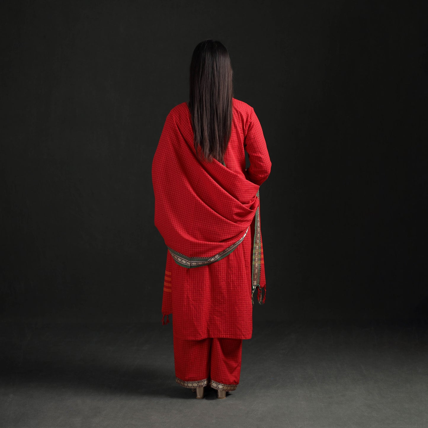 Dharwad Cotton Suit Set with Dupatta for Women 06