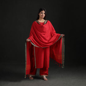 Dharwad Cotton Suit Set with Dupatta for Women 06