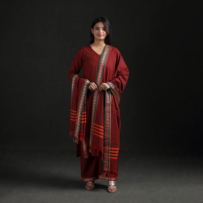Dharwad Cotton Suit Set with Dupatta for Women 04