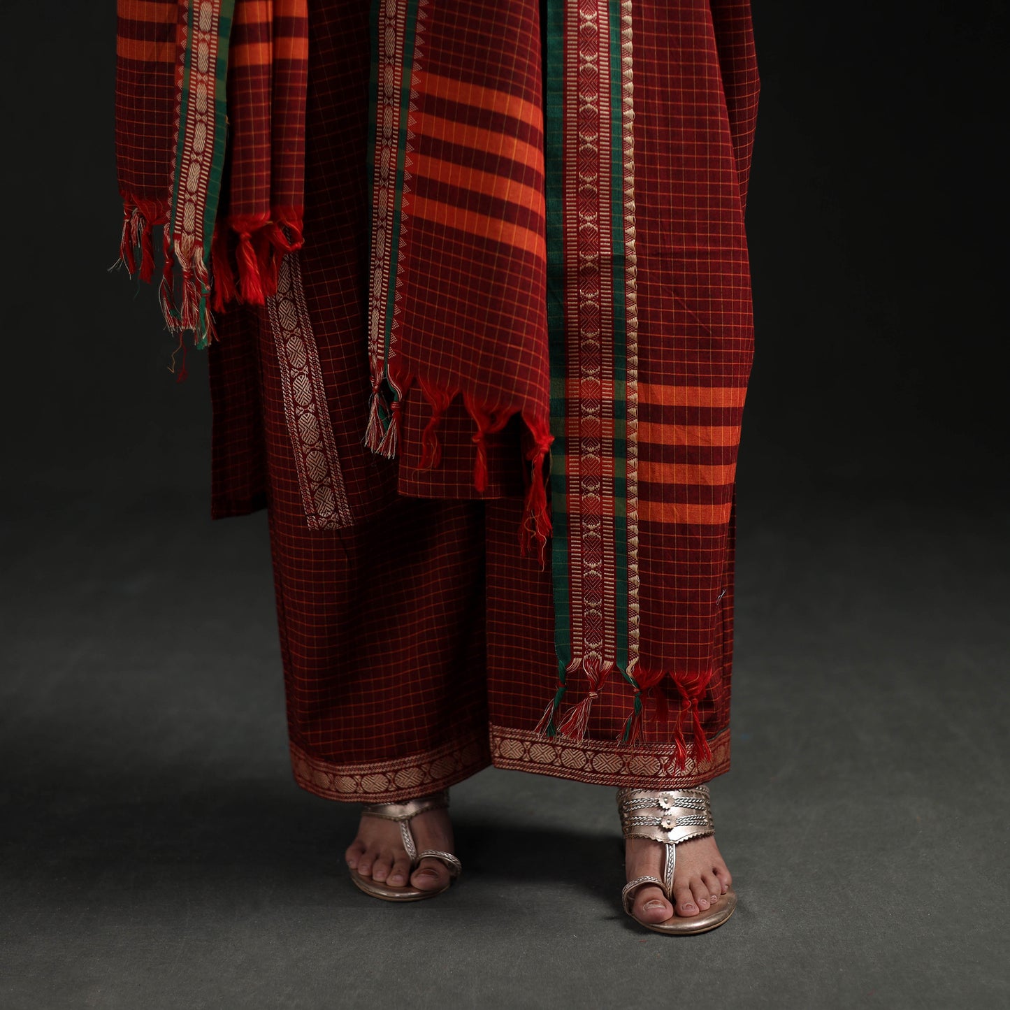 Dharwad Cotton Suit Set with Dupatta for Women 04