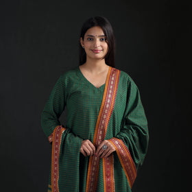 Dharwad Cotton Suit Set with Dupatta for Women 02