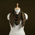 Green - ajrakh Hand Block Print Natural Dyed Modal Silk Scarf 20