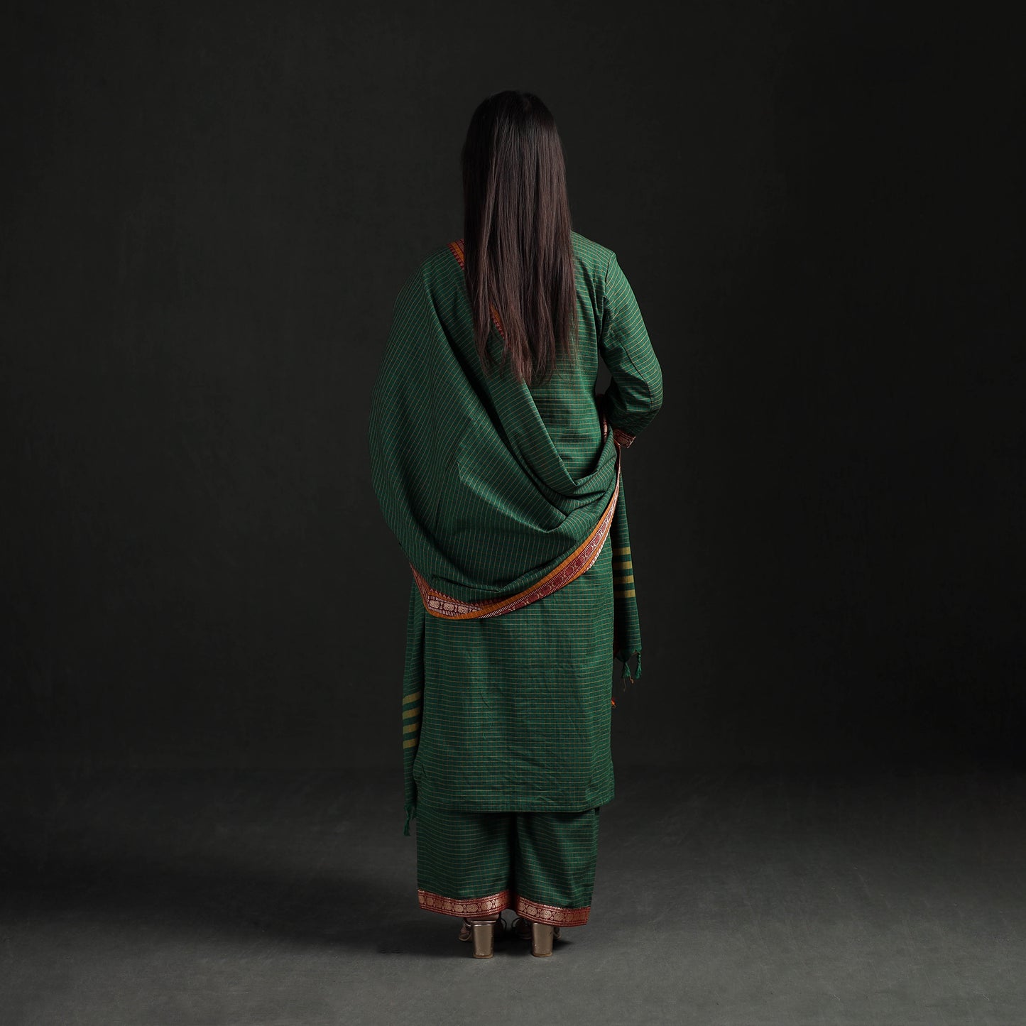 Dharwad Cotton Suit Set with Dupatta for Women 02