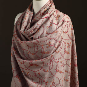 Kashmiri Sozni Heavy Hand Embroidered Pure Handwoven Merino Wool Shawl 25