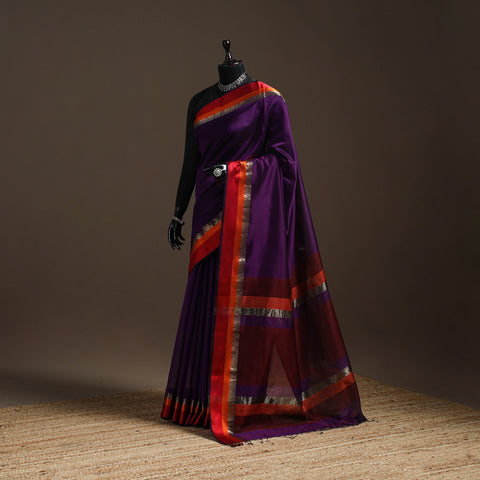 Handloom Maheshwari Saree with Resham Zari Border 22