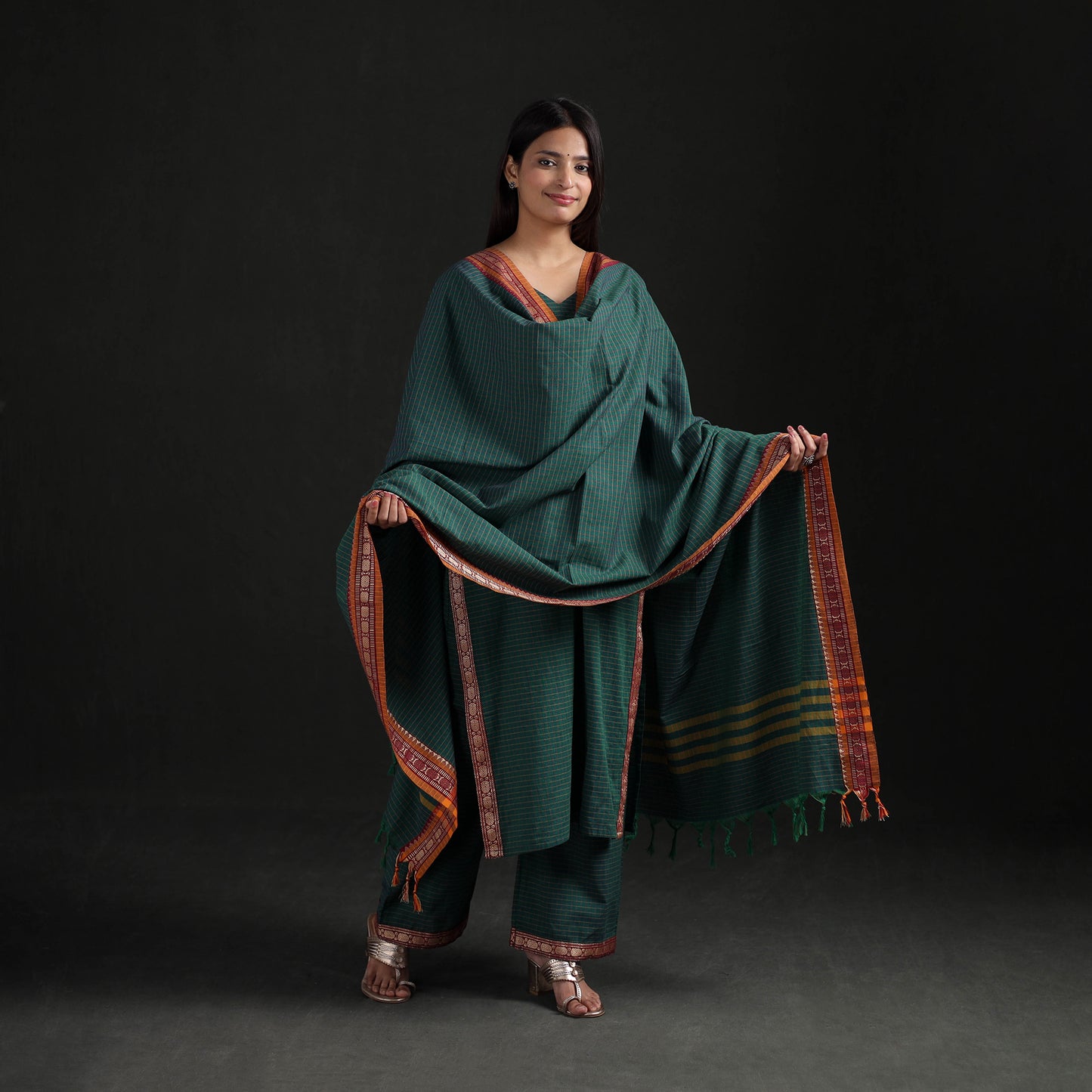 Dharwad Cotton Suit Set with Dupatta for Women 01