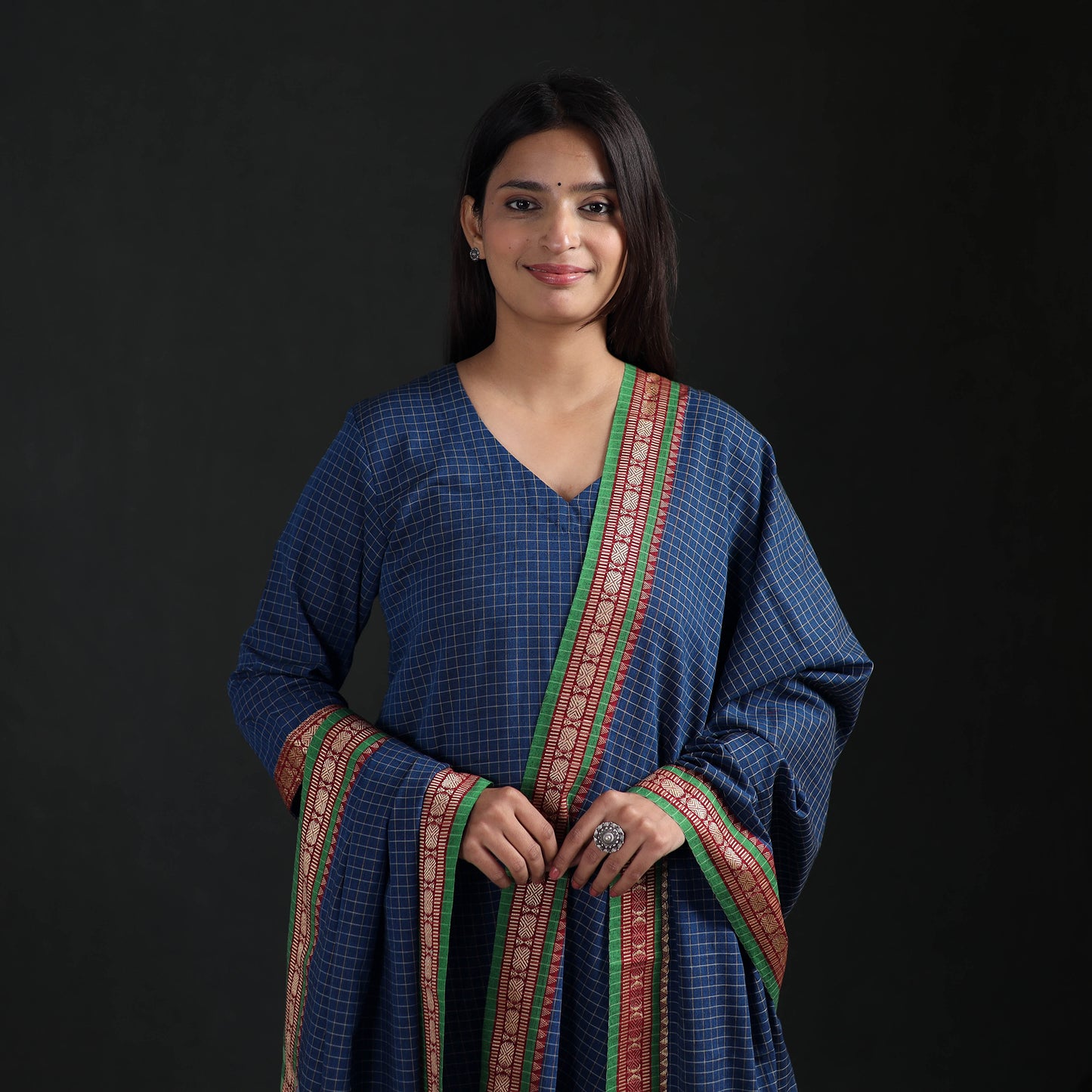 Dharwad Cotton Suit Set with Dupatta for Women 05