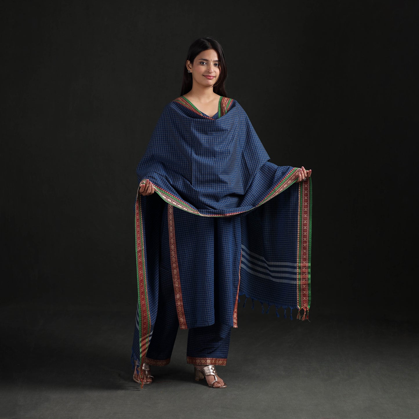 Dharwad Cotton Suit Set with Dupatta for Women 05